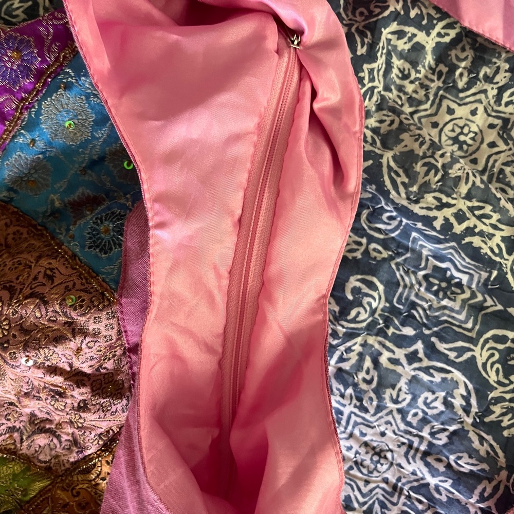 Never Used Indonesian Zipper Patchwork Shoulder B… - image 4